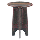 Rustic Roots 24" Hand Painted Round Side Table by Home Trends & Design at Eve Furniture