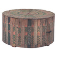Rustic Roots 32" Hand Painted Round Coffee Table with Storage Drawer by Home Trends & Design at Eve Furniture