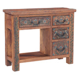 Rustic Roots 36" Hand Painted Console Table with Four Drawers by Home Trends & Design at Eve Furniture