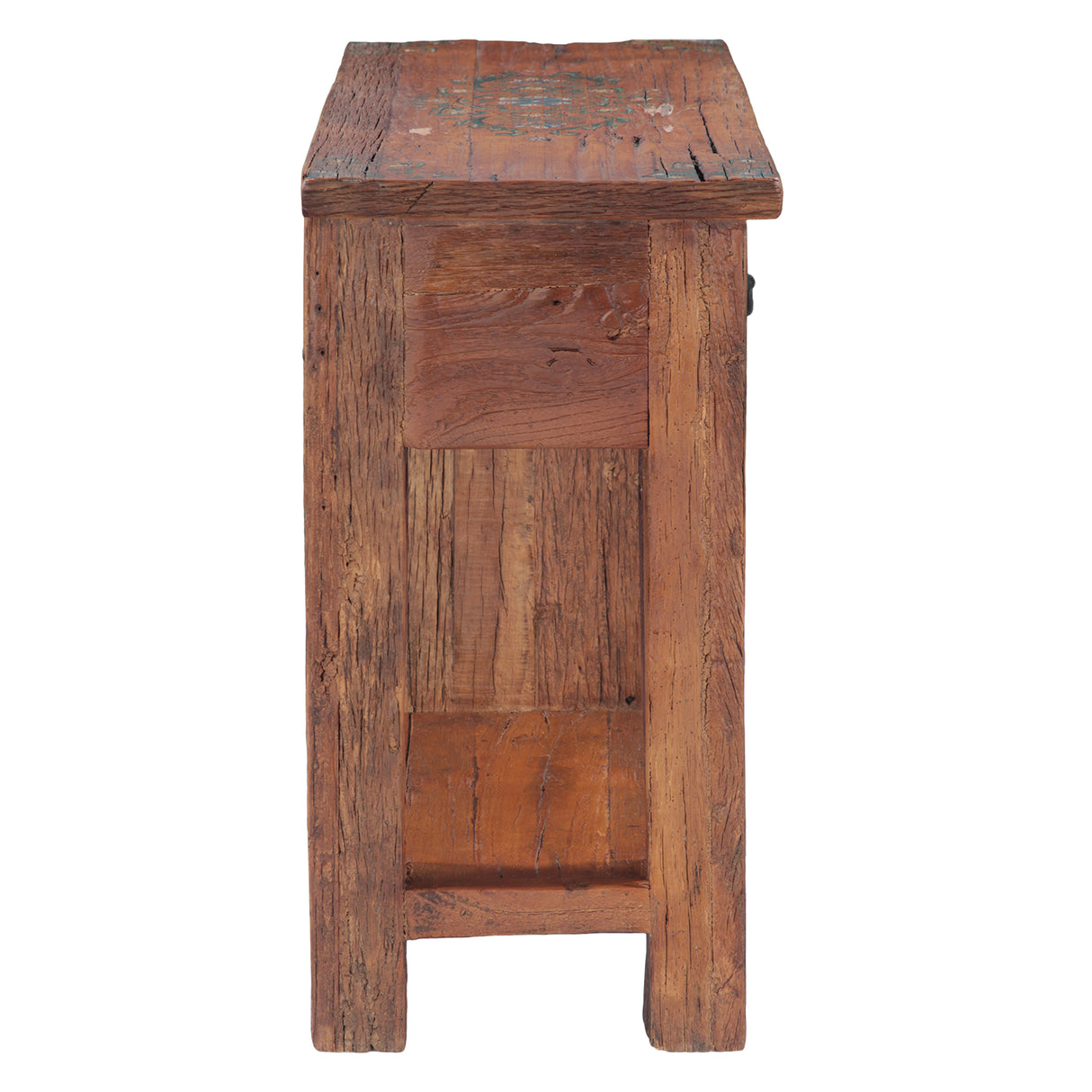 Rustic Roots 36" Hand Painted Console Table with Four Drawers by Home Trends & Design at Eve Furniture