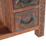 Rustic Roots 36" Hand Painted Console Table with Four Drawers by Home Trends & Design at Eve Furniture