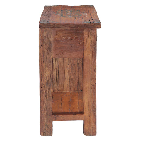 Rustic Roots 36" Hand Painted Console Table with Four Drawers by Home Trends & Design at Eve Furniture