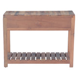 Rustic Roots 40" Hand Painted Console Table with Two Drawers by Home Trends & Design at Eve Furniture