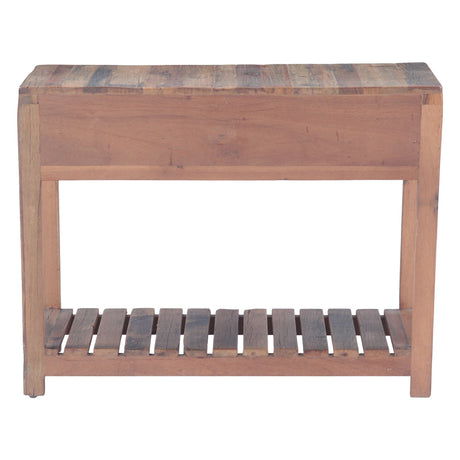 Rustic Roots 40" Hand Painted Console Table with Two Drawers by Home Trends & Design at Eve Furniture