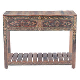 Rustic Roots 40" Hand Painted Console Table with Two Drawers by Home Trends & Design at Eve Furniture