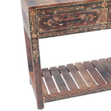 Rustic Roots 40" Hand Painted Console Table with Two Drawers by Home Trends & Design at Eve Furniture