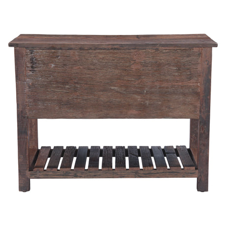 Rustic Roots 47" Hand Painted Console Table with Three Drawers by Home Trends & Design at Eve Furniture