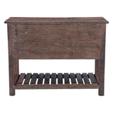 Rustic Roots 47" Hand Painted Console Table with Three Drawers by Home Trends & Design at Eve Furniture
