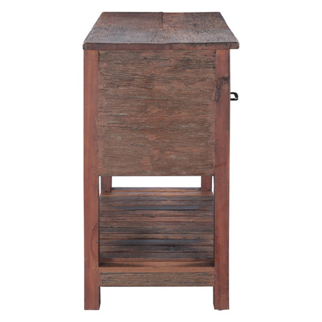 Rustic Roots 47" Hand Painted Console Table with Three Drawers by Home Trends & Design at Eve Furniture