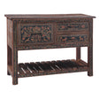 Rustic Roots 47" Hand Painted Console Table with Three Drawers by Home Trends & Design at Eve Furniture