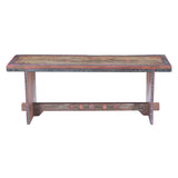 Rustic Roots 48" Hand Painted Bench by Home Trends & Design at Eve Furniture
