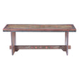 Rustic Roots 48" Hand Painted Bench by Home Trends & Design at Eve Furniture