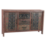 Rustic Roots 60" Hand Painted Sideboard with Two Doors and Three Drawers by Home Trends & Design at Eve Furniture