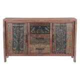 Rustic Roots 60" Hand Painted Sideboard with Two Doors and Three Drawers by Home Trends & Design at Eve Furniture