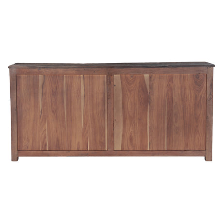 Rustic Roots 79" Hand Painted Sideboard with Four Doors and Four Drawers by Home Trends & Design at Eve Furniture