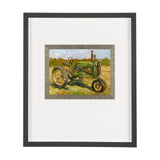 Rustic Tractors I by Mercana Studio a Hand Embellished Textured Framed Art Print Matted under Glass by Mercana at Eve Furniture