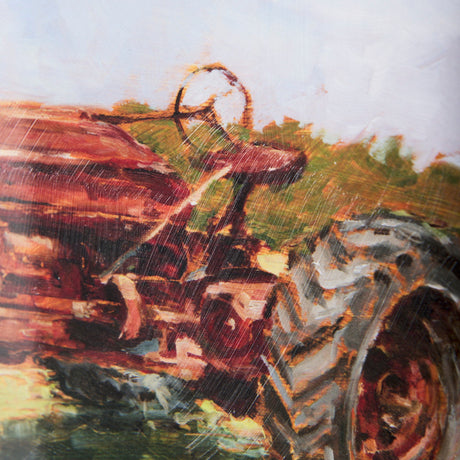 Rustic Tractors II by Mercana Studio a Hand Embellished Textured Framed Art Print Matted under Glass by Mercana at Eve Furniture
