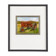 Rustic Tractors II by Mercana Studio a Hand Embellished Textured Framed Art Print Matted under Glass by Mercana at Eve Furniture