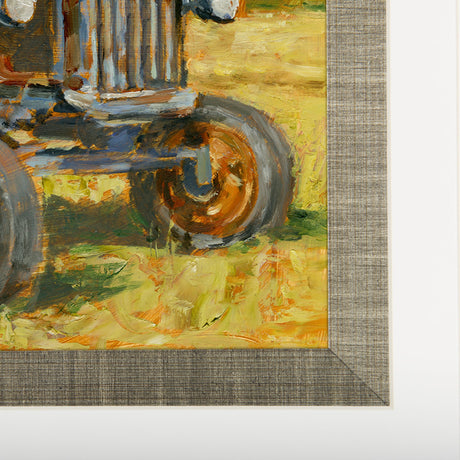Rustic Tractors III by Mercana Studio Hand Embellished Textured Framed Art Print Matted under Glass by Mercana at Eve Furniture