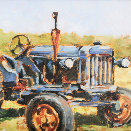 Rustic Tractors III by Mercana Studio Hand Embellished Textured Framed Art Print Matted under Glass by Mercana at Eve Furniture