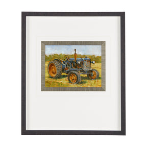Rustic Tractors III by Mercana Studio Hand Embellished Textured Framed Art Print Matted under Glass by Mercana at Eve Furniture