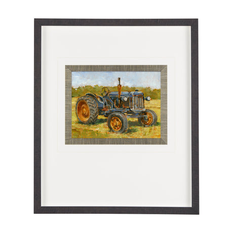 Rustic Tractors III by Mercana Studio Hand Embellished Textured Framed Art Print Matted under Glass by Mercana at Eve Furniture