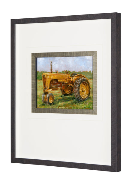 Rustic Tractors IV by Mercana Studio a Hand Embellished Textured Framed Art Print Matted under Glass by Mercana at Eve Furniture