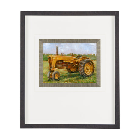 Rustic Tractors IV by Mercana Studio a Hand Embellished Textured Framed Art Print Matted under Glass by Mercana at Eve Furniture