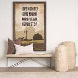 Rustic Type by Tania Bello a Hand Embellished Textured Framed Art Print by Mercana at Eve Furniture