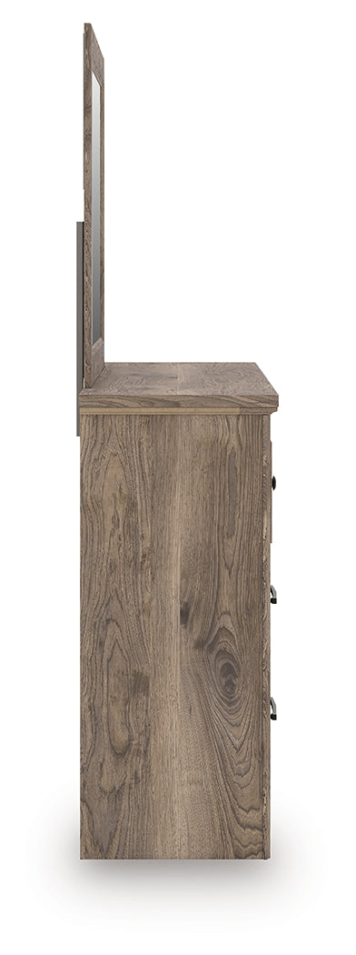 Rusticott Brown Dresser and Mirror by Ashley at Eve Furniture