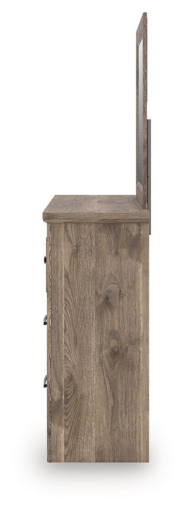 Rusticott Brown Dresser and Mirror by Ashley at Eve Furniture