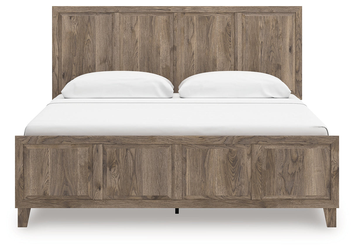 Rusticott Brown King Panel Bed by Ashley at Eve Furniture