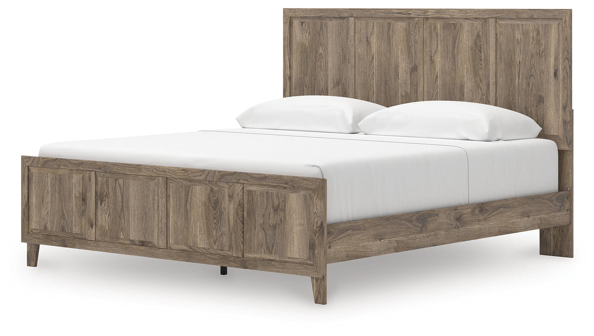 Rusticott Brown King Panel Bed by Ashley at Eve Furniture