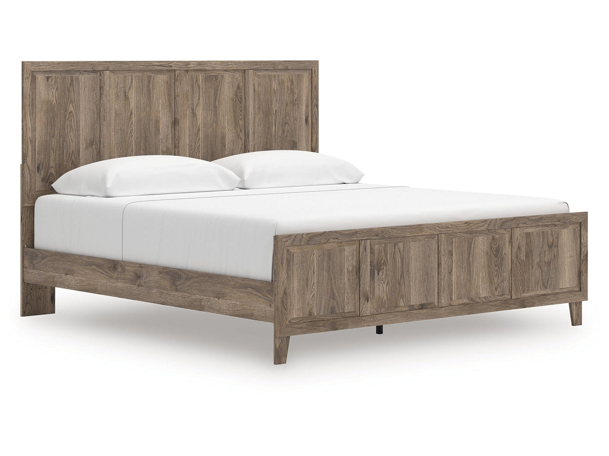 Rusticott Brown King Panel Bed by Ashley at Eve Furniture