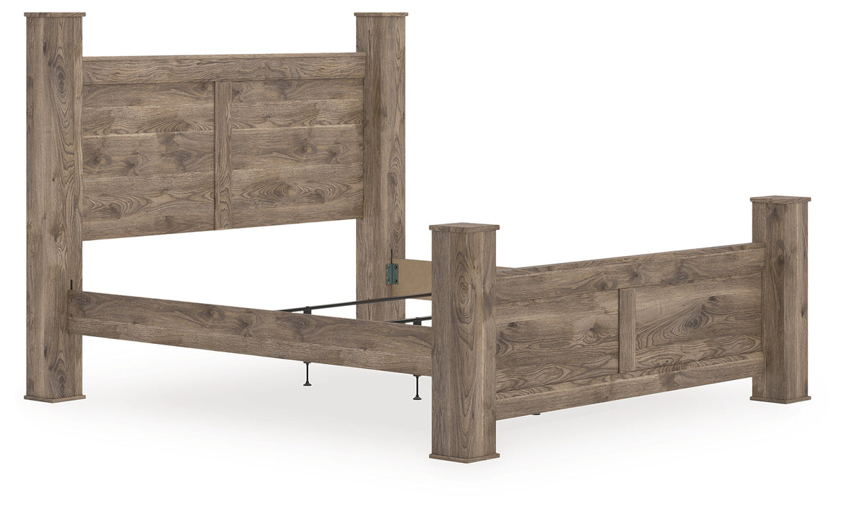 Rusticott Brown King Poster Bed by Ashley at Eve Furniture