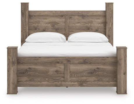 Rusticott Brown King Poster Bed by Ashley at Eve Furniture