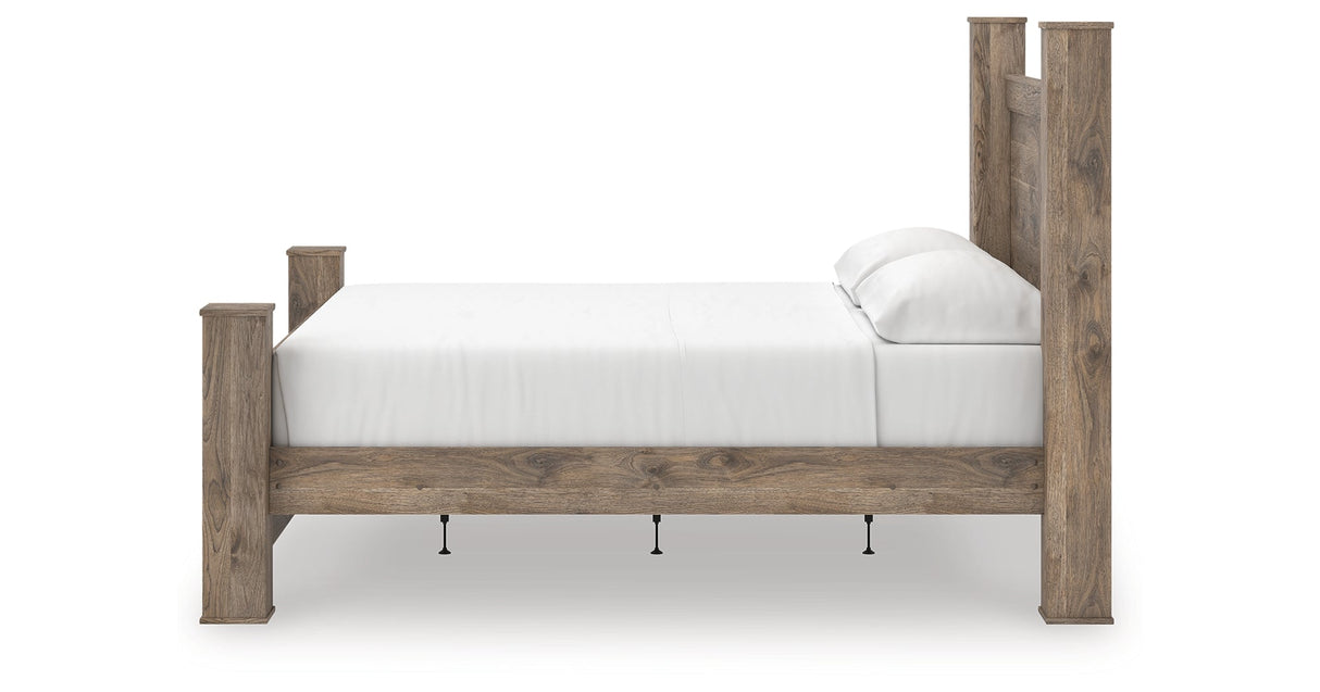 Rusticott Brown Poster Panel Bedroom Set by Ashley at Eve Furniture