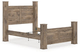 Rusticott Brown Queen Poster Bed by Ashley at Eve Furniture