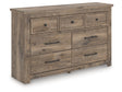 Rusticott Brown Seven Drawer Dresser by Ashley at Eve Furniture