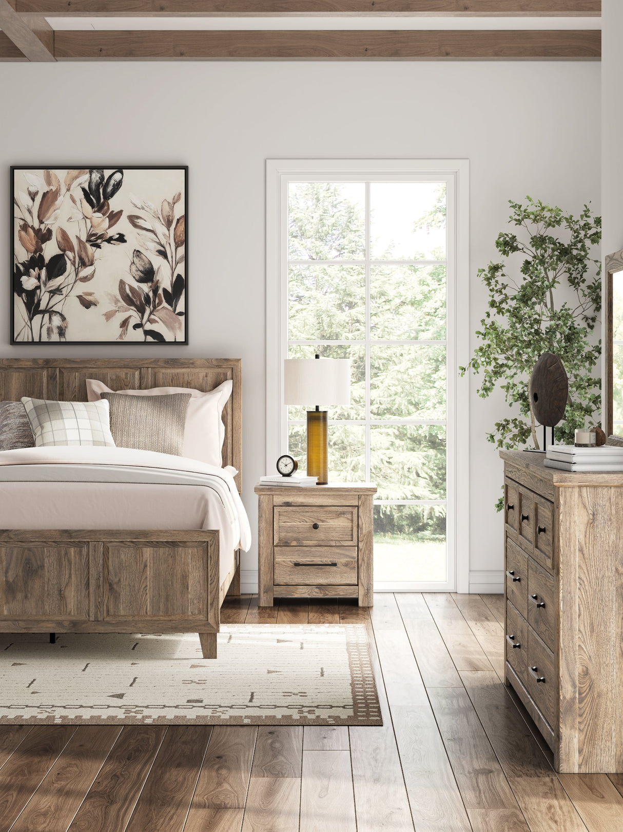 Rusticott Brown Two Drawer Nightstand by ASHLEY FURNITURE at Eve Furniture