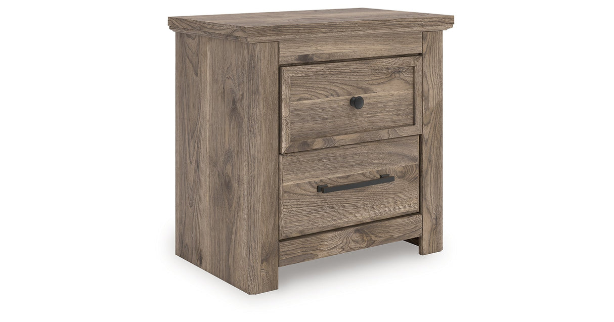 Rusticott Brown Two Drawer Nightstand by ASHLEY FURNITURE at Eve Furniture