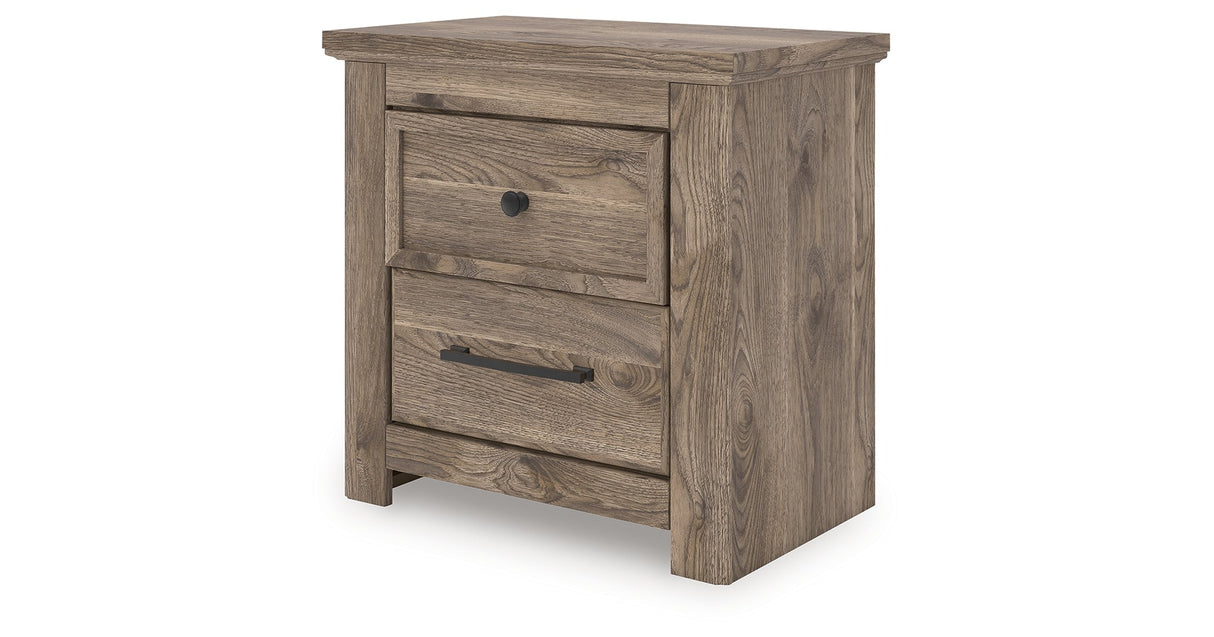 Rusticott Brown Two Drawer Nightstand by ASHLEY FURNITURE at Eve Furniture
