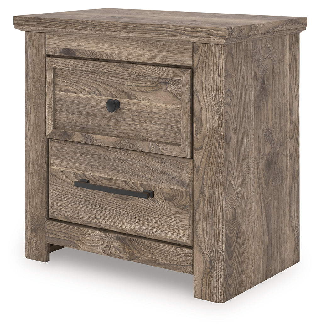 Rusticott Brown Two Drawer Nightstand by ASHLEY FURNITURE at Eve Furniture