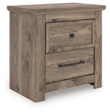 Rusticott Brown Two Drawer Nightstand by ASHLEY FURNITURE at Eve Furniture