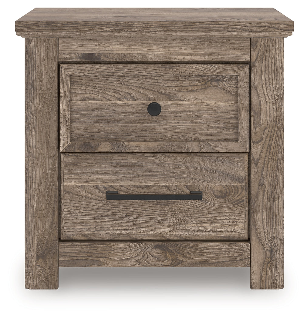 Rusticott Brown Two Drawer Nightstand by ASHLEY FURNITURE at Eve Furniture