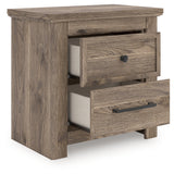 Rusticott Brown Two Drawer Nightstand by ASHLEY FURNITURE at Eve Furniture