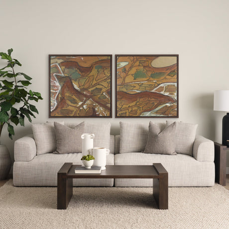 Rusttone II by Mercana Studio Hand-Embellished Textured Framed Canvas Artwork by Mercana at Eve Furniture