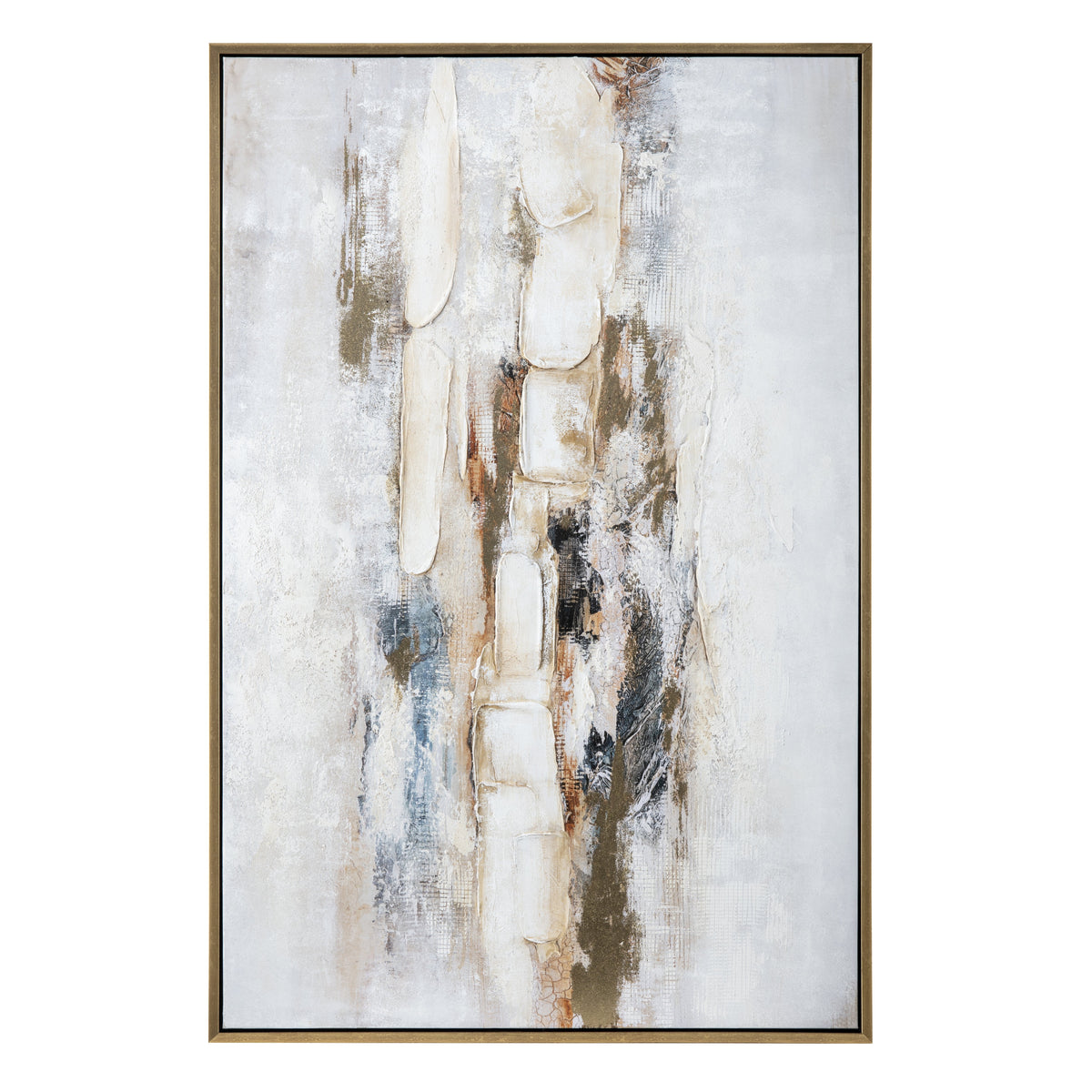 Rusty Lines Gold/Blue Canvas by Crestview at Eve Furniture