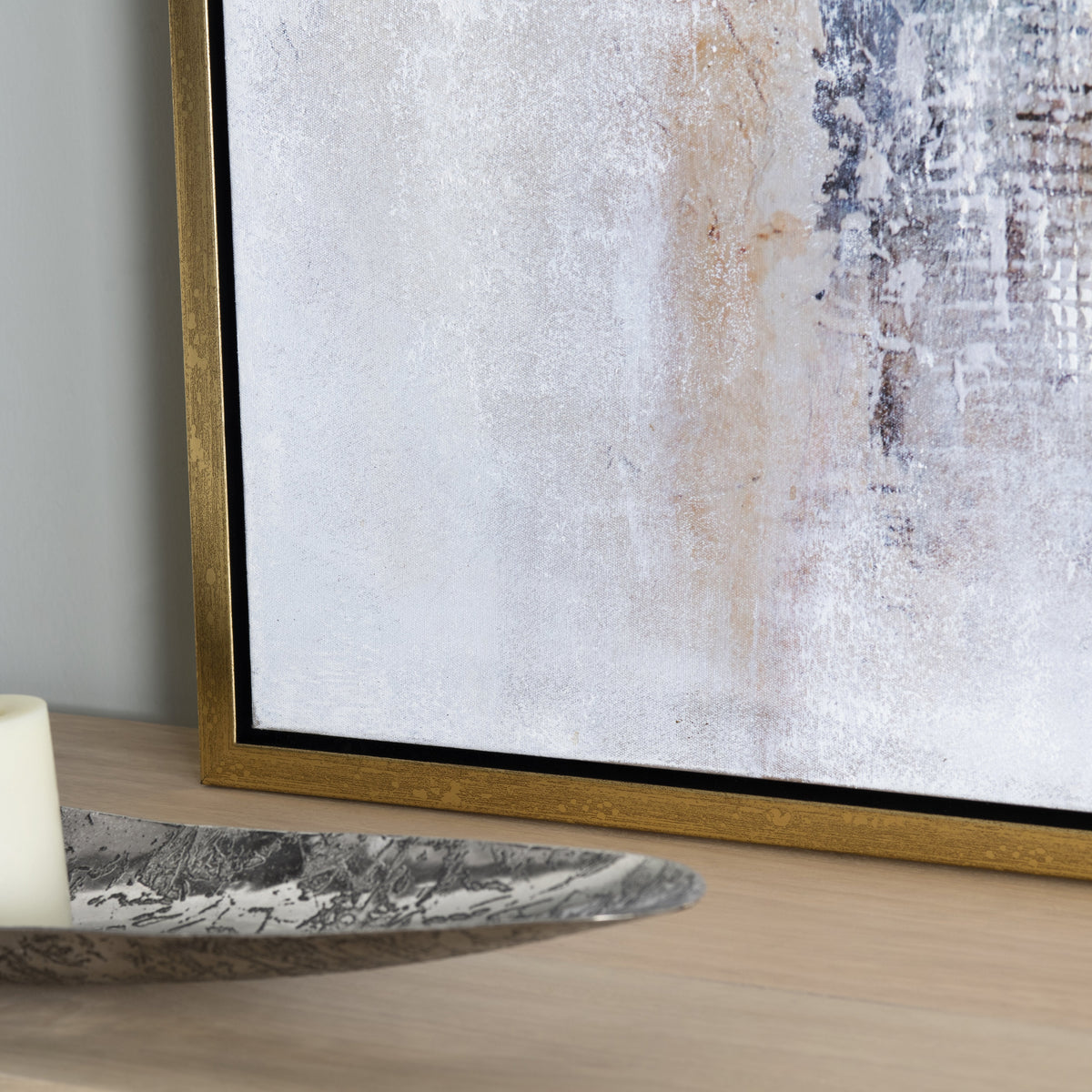 Rusty Lines Gold/Blue Canvas by Crestview at Eve Furniture