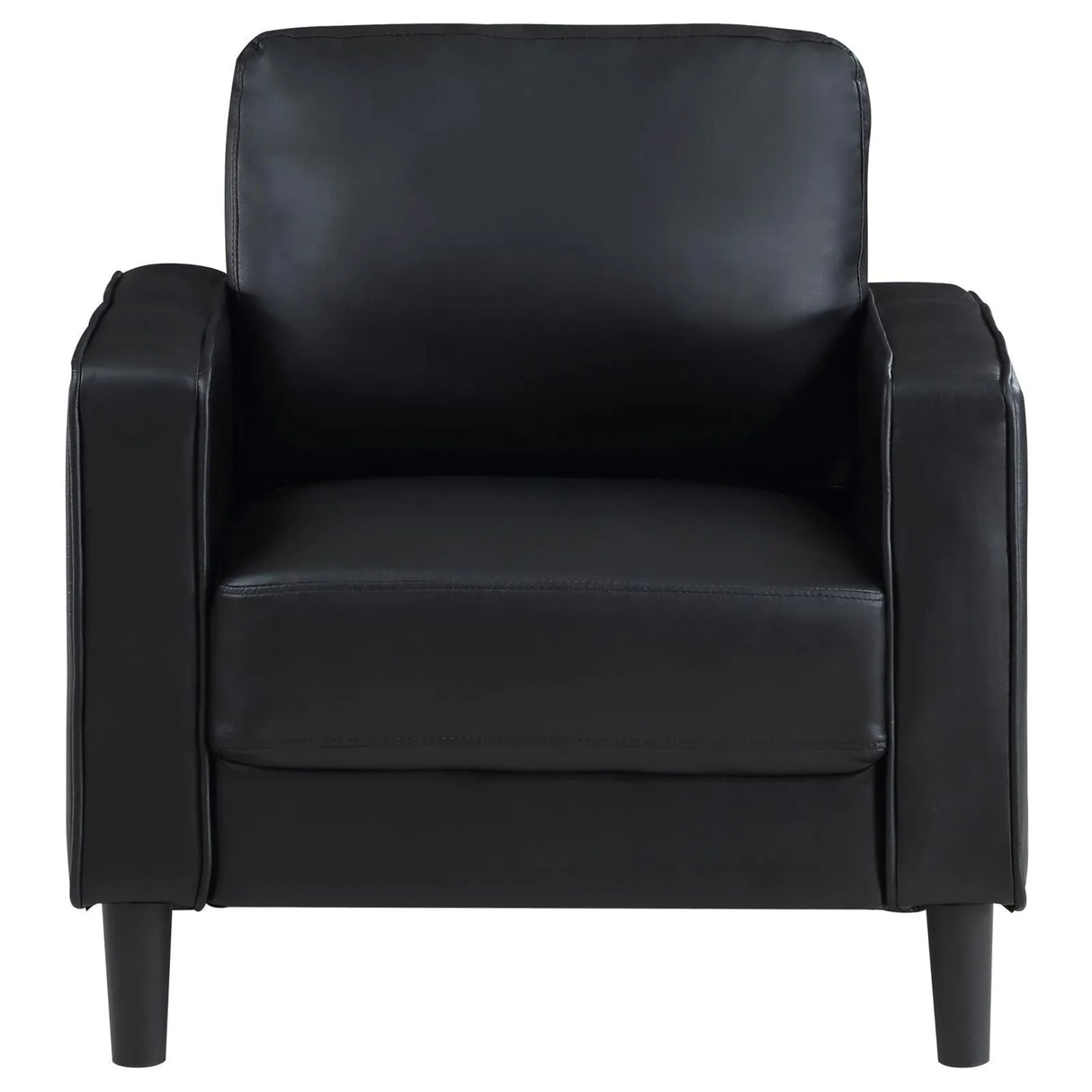 Ruth 3-piece Upholstered Track Arm Sofa Set Black by Coaster at Eve Furniture